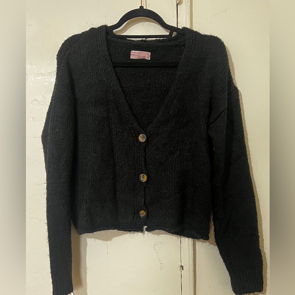 Urban Outfitters Black V-Neck Sweater